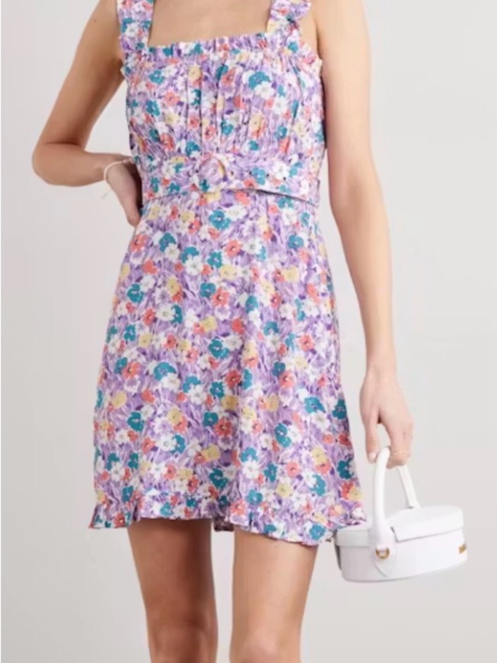 Faithful the brand Floral Ruffle-Strap Casual Sundress